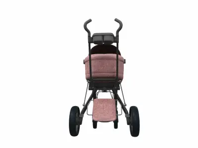 Baby stroller 06 3D model