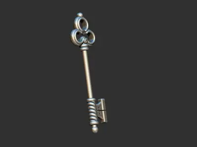 Old Key Pendant 3D print model