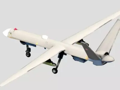 Military Predator Drone  Low-poly 3D model