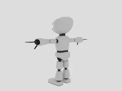 Little Robot  Low-poly 3D model