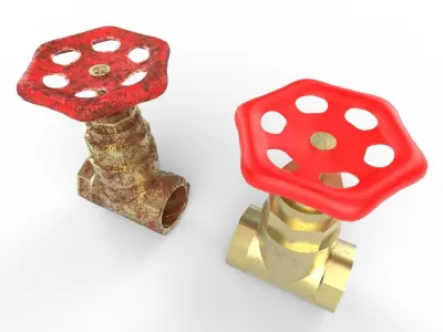 Valve M2 Low-poly 3D model