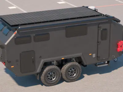 Expedition Mobile Home Black 3D model