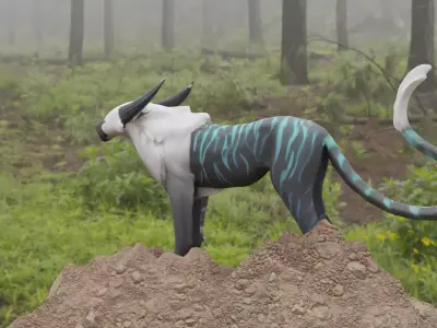 ALIEN DOG Free low-poly 3D model