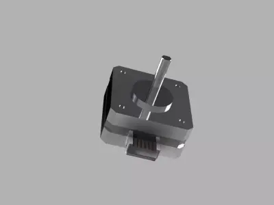 NEMA 17 Stepper Motor 17HS4023 Pancake 20mm High-Precision CAD 3D model