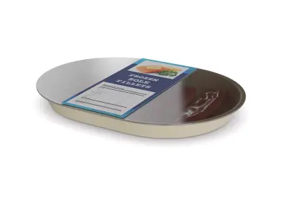 Frozen fish Frozen Sole Fillets Low-poly 3D model