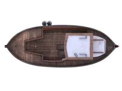 Fishing boat Low-poly 3D model purchase