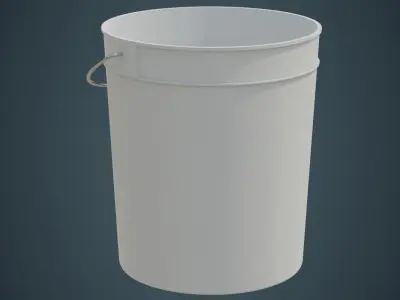 Bucket 2A Low-poly 3D model