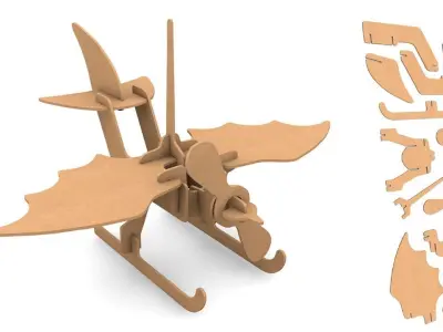 Plane-wood CNC 3D print model