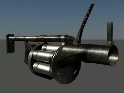 grenade launcher 3D model purchase