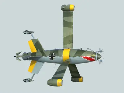 Focke Wulf Triebflugel 3D model purchase
