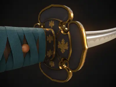 Katana Low-poly 3D model order