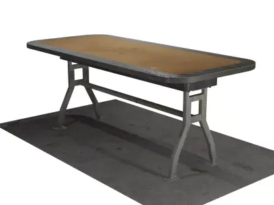 Rusty Table Low-poly 3D model purchase