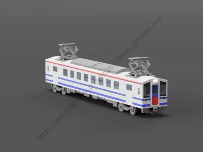 Japanese Train Hk 100 Free 3D model