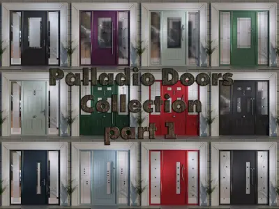 Palladio Doors Collection part 1 Free 3D model