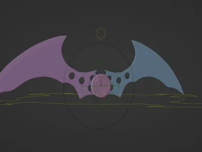 Arkham Asylum Batarang 3D model