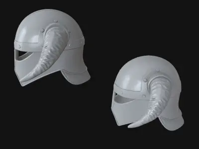 Viking helmet v4 3D print model