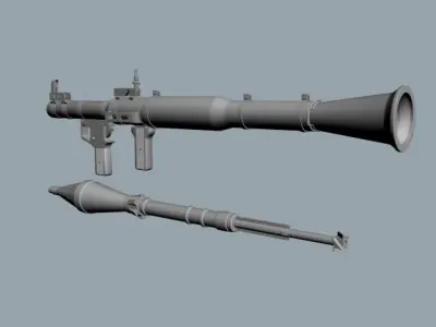 RPG Launcher plus Rocket 3D model