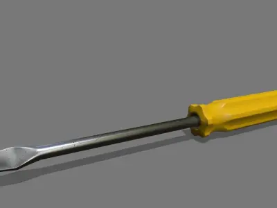 screwdriver Low-poly 3D model 13