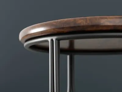 Industrial Style Stool Low-poly 3D model