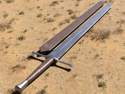 Executioner Sword Low-poly 3D model