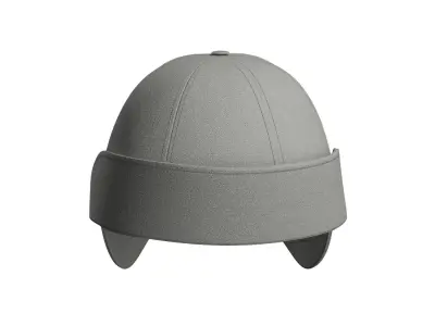 Grey Ball Cap 3D model