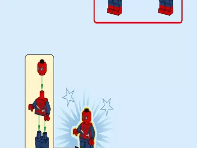TwindBricks3D - 76321 Spider-Man vs Doc-Ock Subway Train Scene 3D print model
