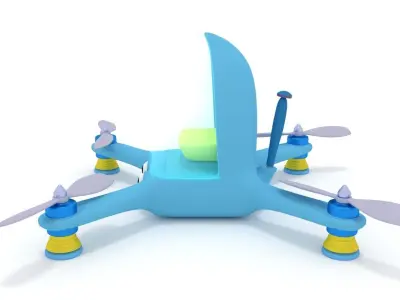 Cartoon Quadcopter 3D model