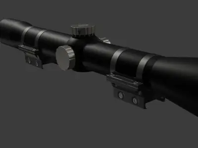 Rifle Scope 3D model