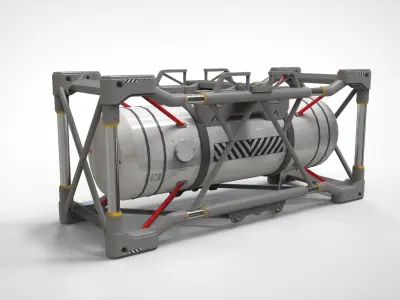 sci fi Container 3 3D model