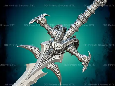 Lich King  Frostmourne Cosplay World Of Warcraft - STL File 3D print model