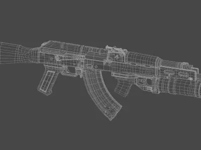 Ak 74 Rifle GP 25 3D model