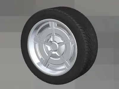 Custom wheels Raceline C10 for your scale model 3D print model