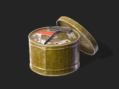 DM-11 Smoke Bomb Game ready PBR Low-poly 3D model