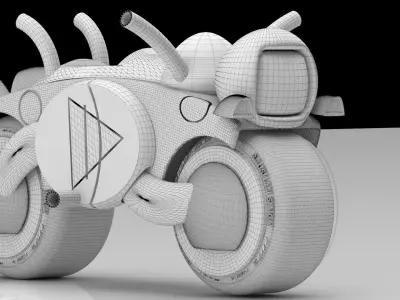 Sci Fi Bike 3D model buy