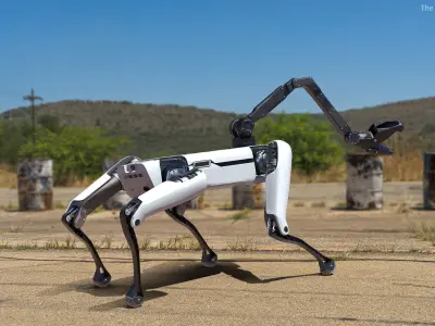 Dog Robot Generic Rigged for Cinema 4D 3D model