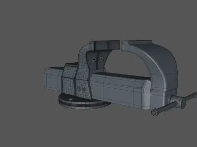 Bench Vice  Low-poly 3D model