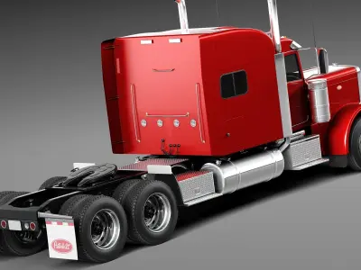 Peterbilt 389 Sleeper Cab 2015 3D model