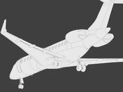 Gulfstream G6000 3D model