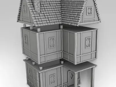 Medieval architecture Set Part 1 3D print model