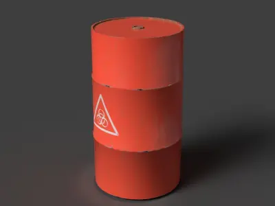 barrel Free low-poly 3D model buy