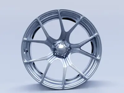 car rim Low-poly 3D model