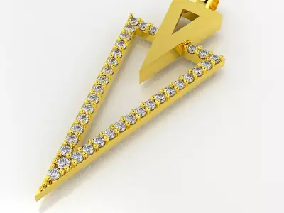 Delta pendant  3D model