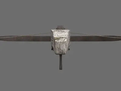 Old Medieval Crosbow Low-poly 3D model