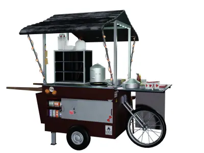 Asian Food Stand 3D model