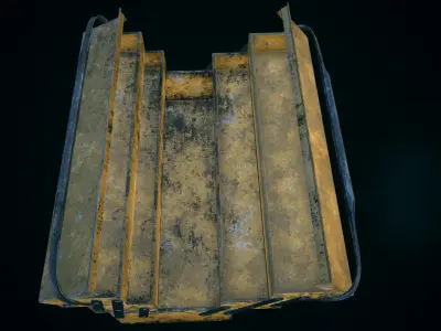 Toolbox sandbox Low-poly 3D model