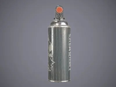 Blowtorch fire extinguisher Low-poly 3D model
