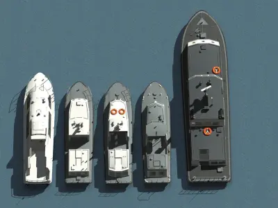 JMSDF 5Traffic boat 3D model