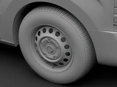 Vuaxhall Vivaro 2019 wheel 3D model