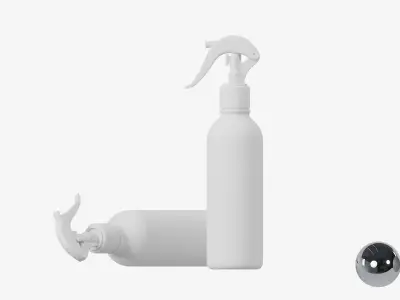Cosmetic Spray Bottle  Low-poly 3D model