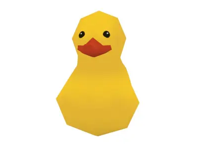 Duck Toy - Hand Painted Free 3D model